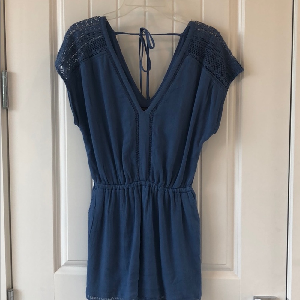 Abercrombie XS light blue romper